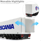 Burage 1:43 Scania Semi Truck Diecast Model with Container Trailer