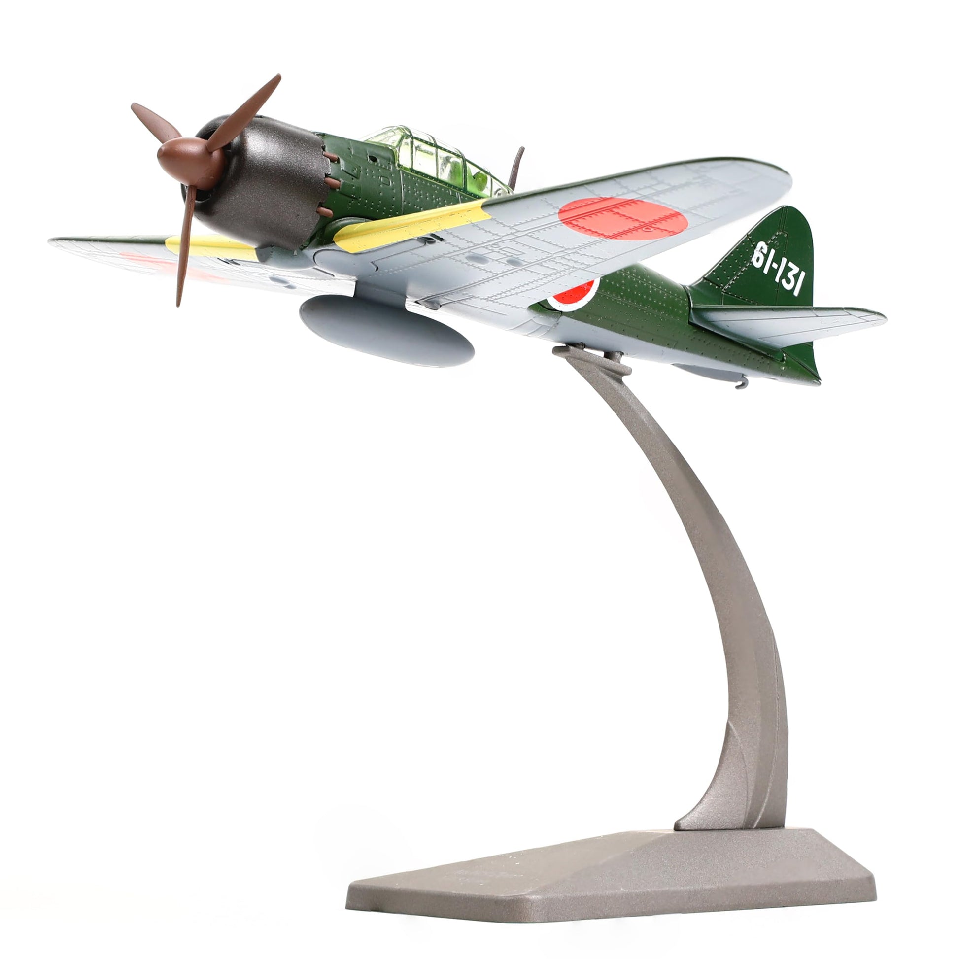 NUOTIE Model A6M5 Zero model in green and red, aircraft front view