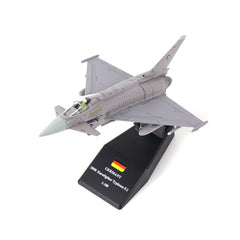 1/100 Eurofighter Typhoon EF-2000 Diecast Metal Model - German Air Force Fighter Jet with Stand by NUOTIE