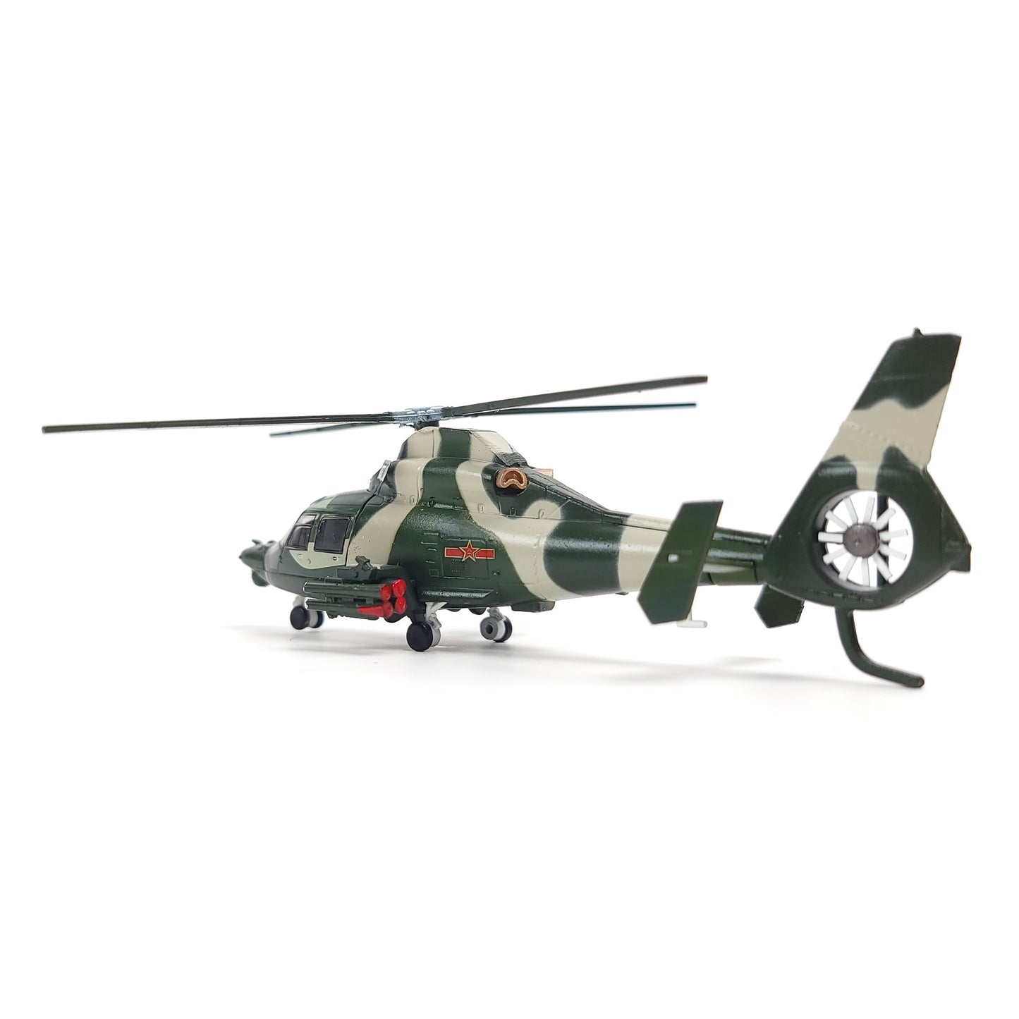 1:100 Dolphin SA365N/N1（Z9）Helicopter Model Kit Gunship Diecast Attack Helicopter Suitable for Collect and Gift