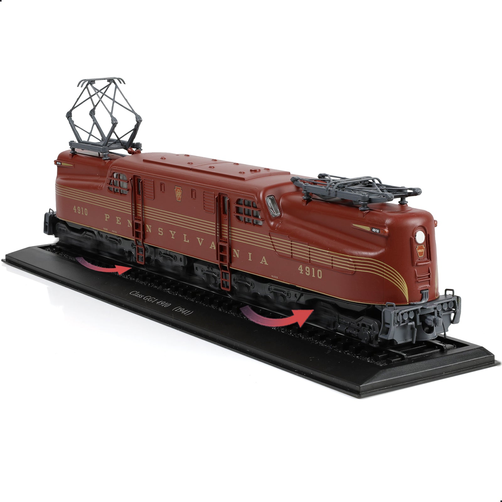 1:87 Scale 1941 Class GG1 4910 Train Model Set Alloy Metal