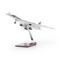 Tupolev Tu-160 Blackjack Bomber 1/144 Diecast Metal Aircraft Model Kits Soviet Union Military Fighter Pre-Build Replica Airplane Model with Stand for Collections or Gift