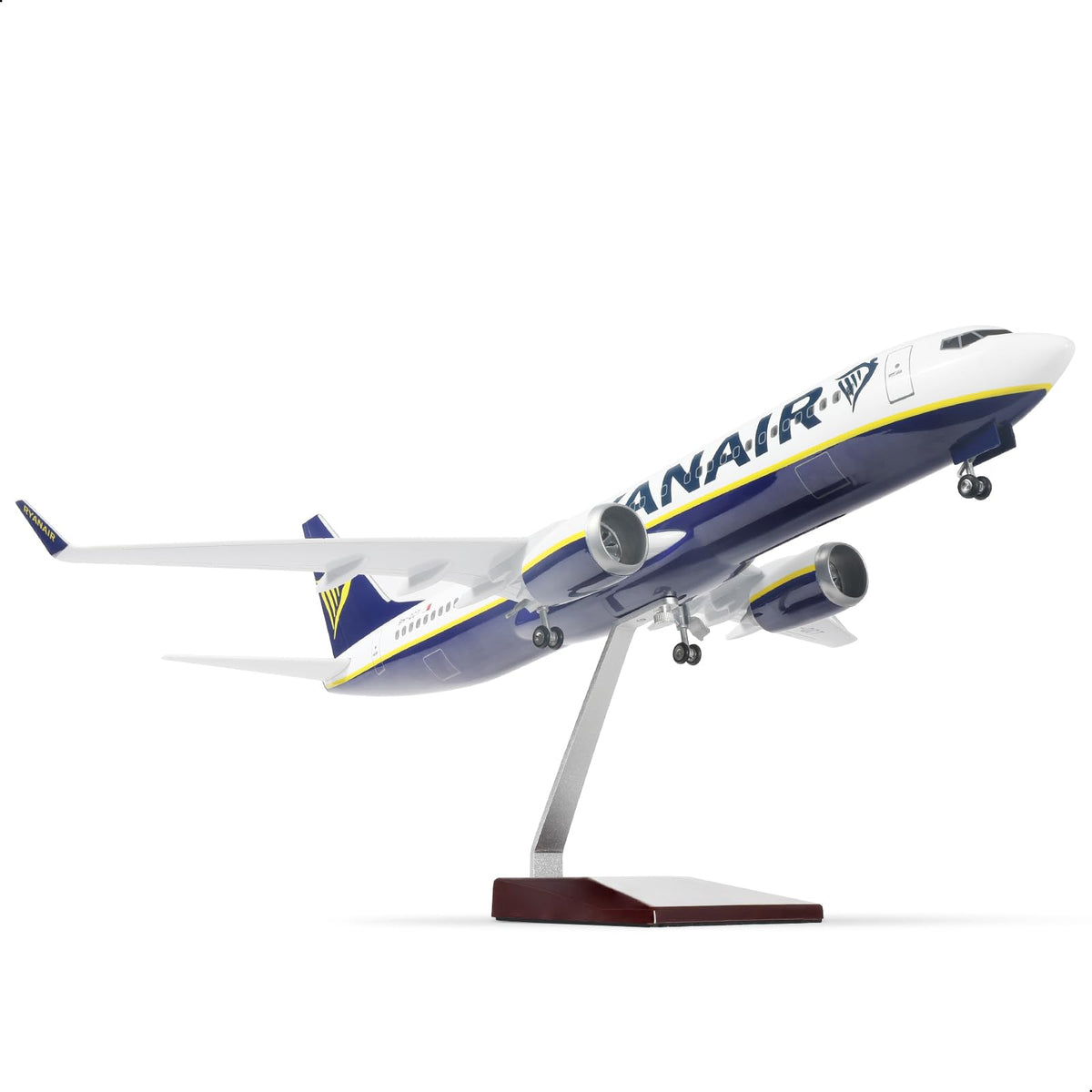 1/130 Boeing 737 Commercial Airliner Die-cast Model | Finished Static Display Plane with Base Stand