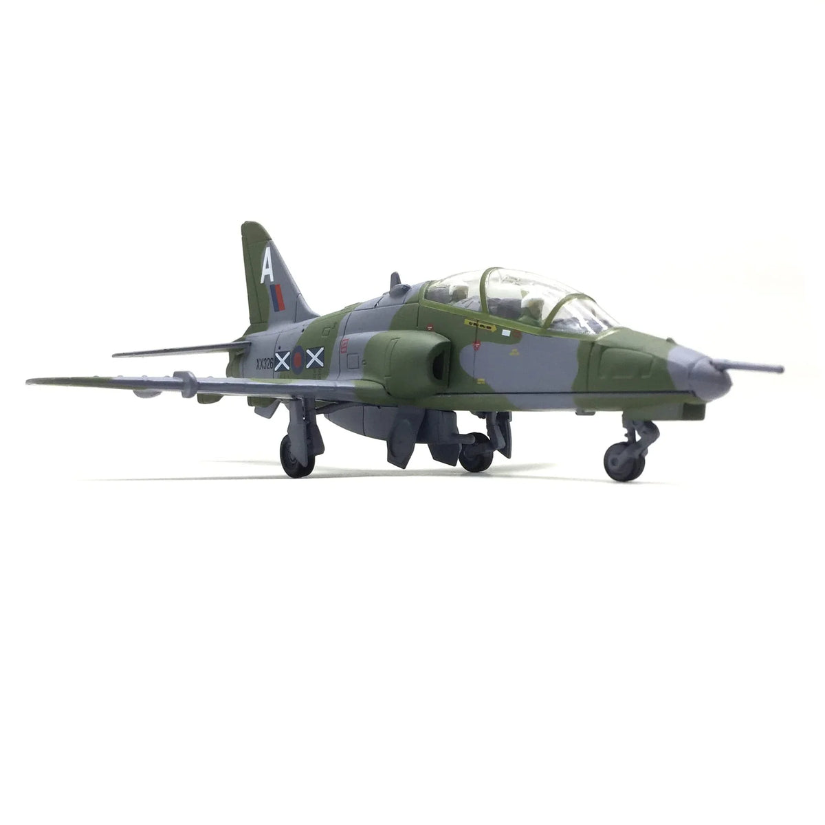 NUOTIE 1/100 BAE Systems Hawk model in green, front view