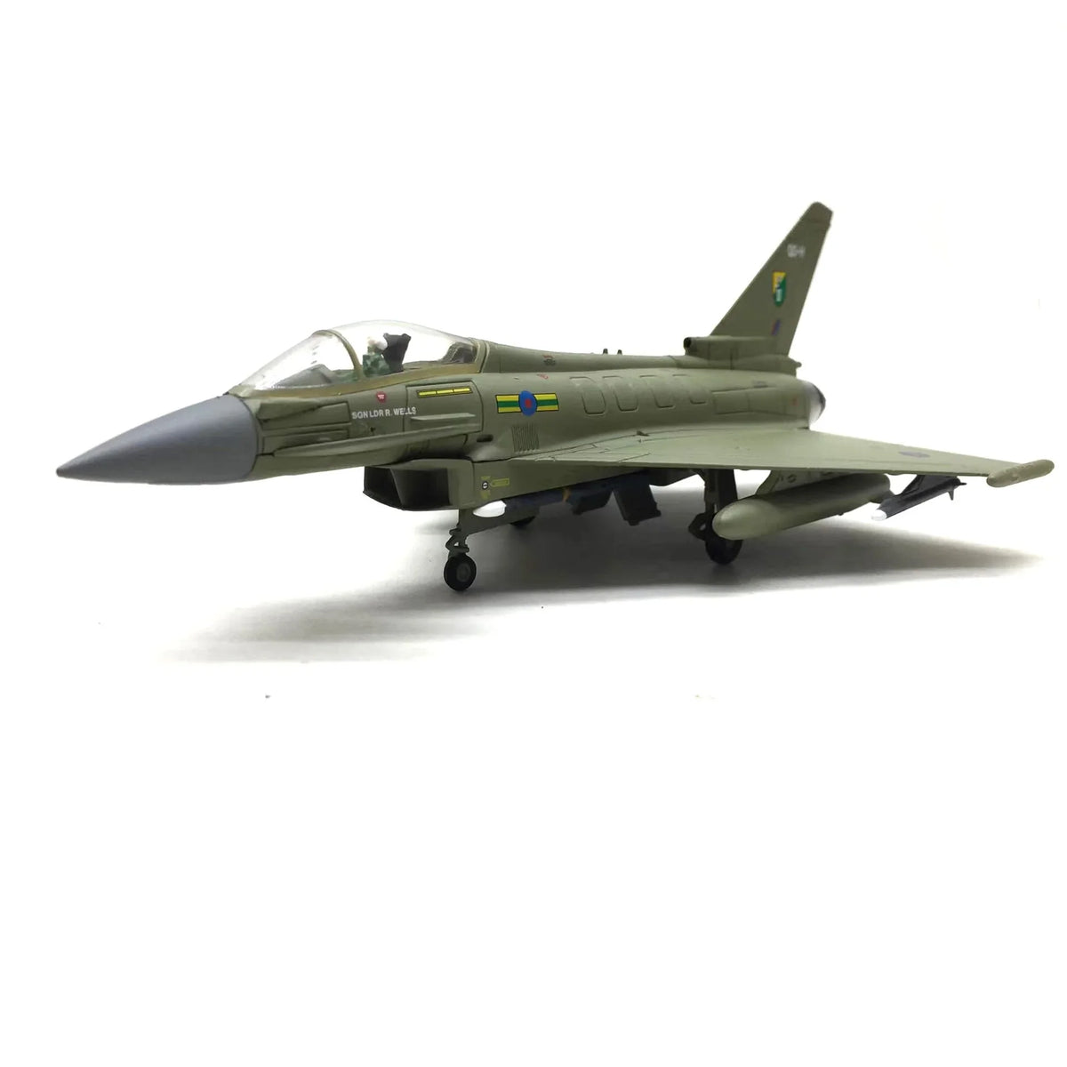 NUOTIE Eurofighter Typhoon EF-2000 green diecast model aircraft front view