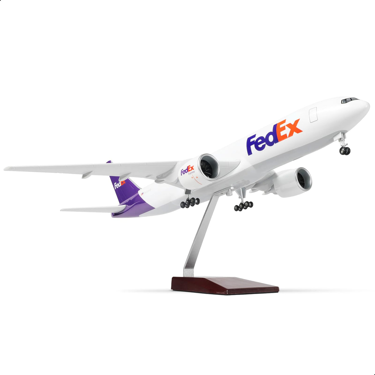 1/150 B777-300ER FedEx Plastic Model Kit with Display Stand | Assembly Airplane Hobby Scale Model