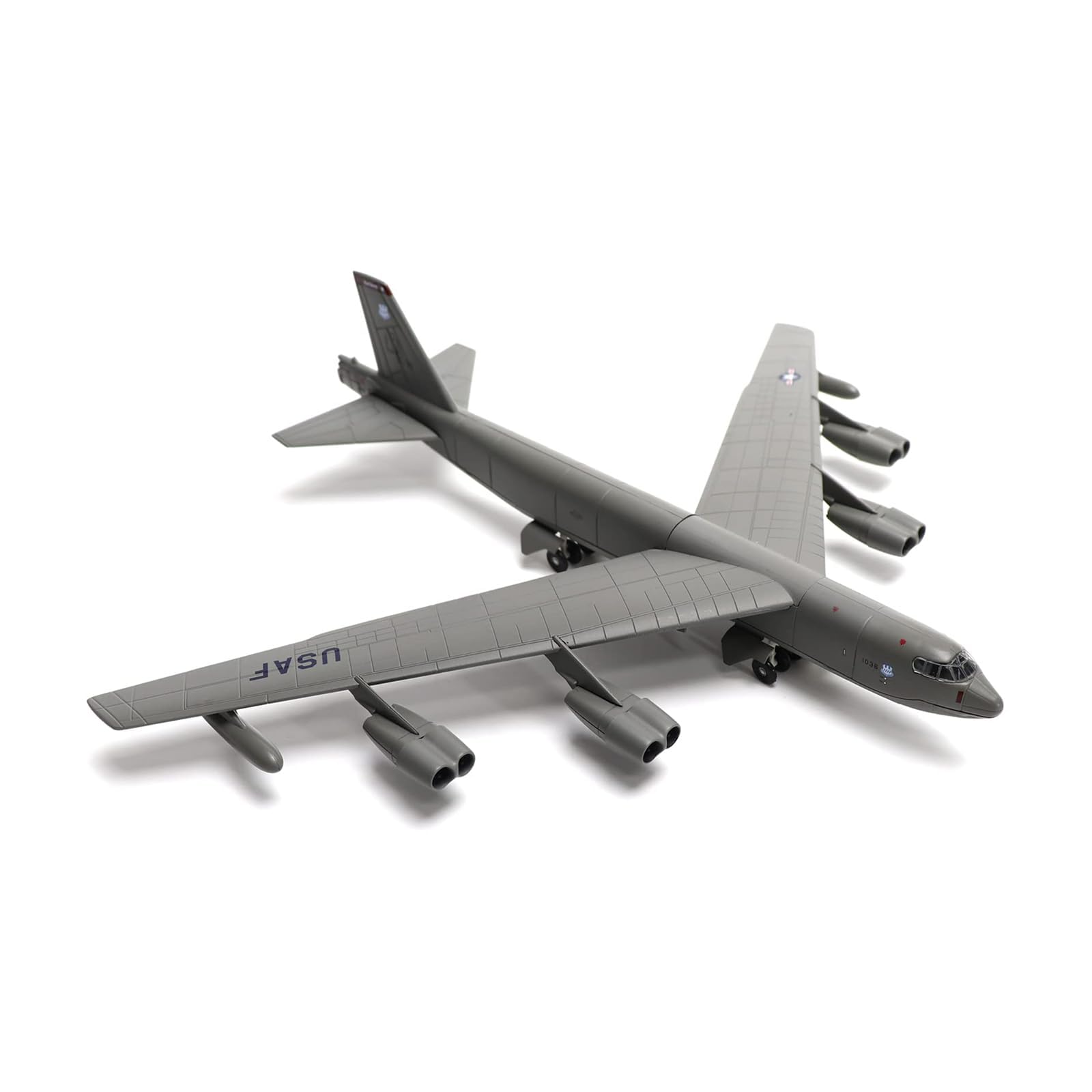 NUOTIE Boeing B-52 Stratofortress diecast metal model aircraft, top view