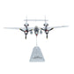 NUOTIE 1/48 Airplane Model U.S. Air Force P-38J Lightning Heavy Fighter Model Die-Cast Aircraft Military Metal Airplane Model Collection and Gift