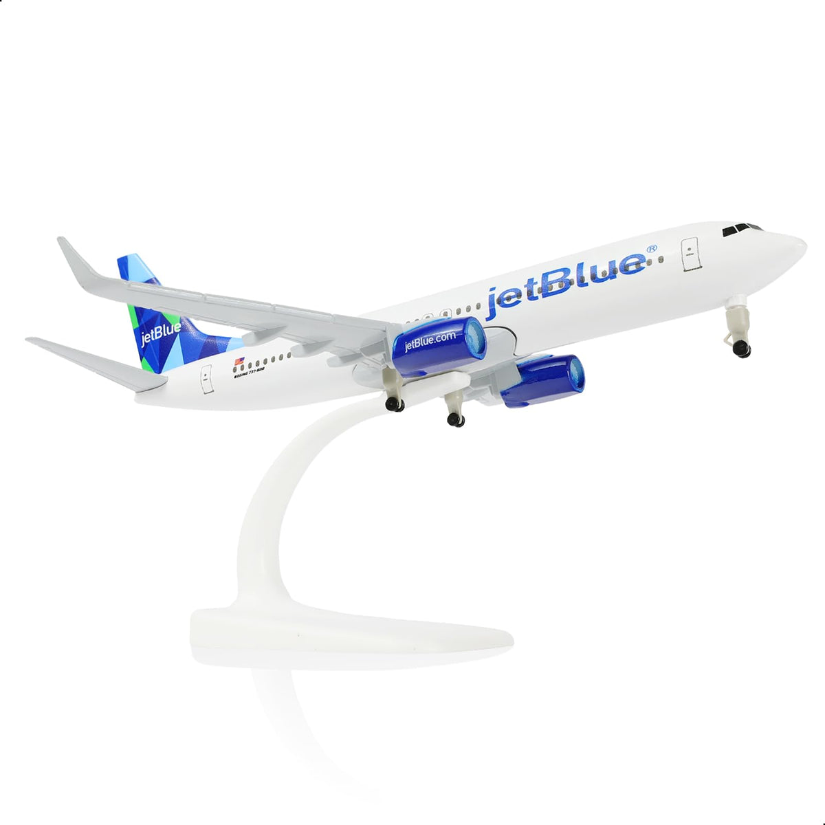 1/300 JetBlue Boeing 737 Diecast Airliner Model | Finished Metal Aviation Display with Stand