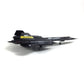 NUOTIE 1/144 SR-71 Blackbird Diecast Metal Aircraft Model Kit Pre-Build Replica Military for Display Collection or Gift