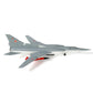 NUOTIE 1/144 Tupolev Tu-22M Backfire Heavy Bomber Aircraft Model Russia Bomber Aircraft Model Metal Diecast Plane with Display Stand Collection Gift for Adults