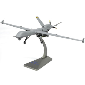 Air Force One MQ-9 Reaper drone model with stand, top view