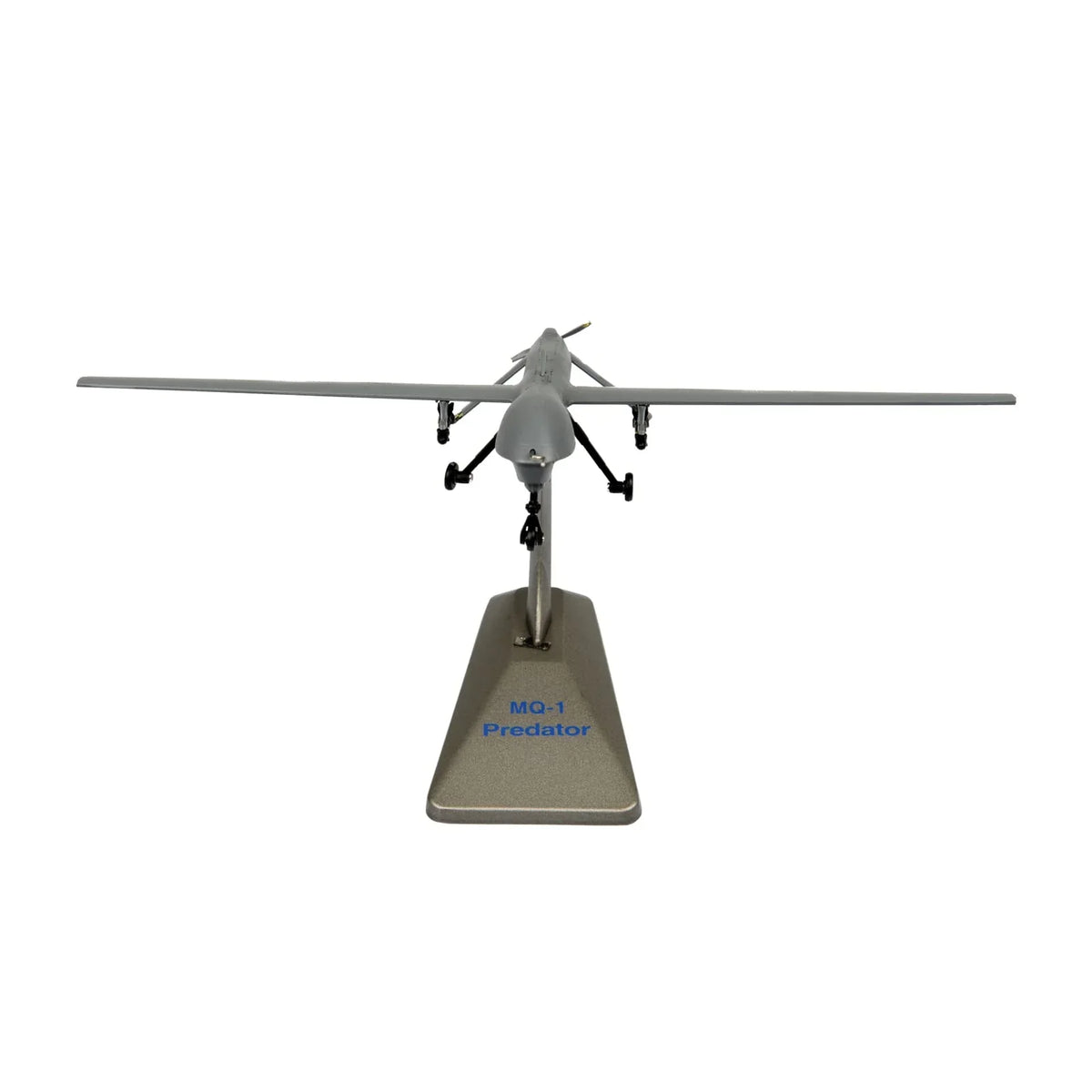 NUOTIE Model MQ-1 Predator grey diecast metal aircraft front view