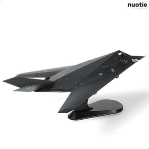 1/72 F-117 Nighthawk Stealth Striker Fighter U.S. Airforce Jet Model American Edwards AFB 85-831 Attack Aircraft Model Metal Diecast Plane Model Kit with Display Stand Collection Gift for Adult