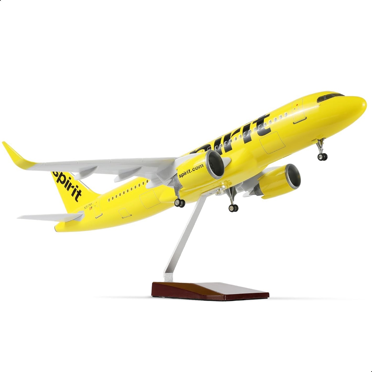 QIYUMOKE 1/80 Spirit A320 Airplane Model with Stand