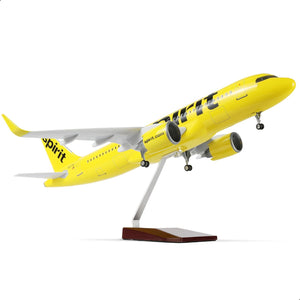 QIYUMOKE 1/80 Spirit A320 Airplane Model with Stand