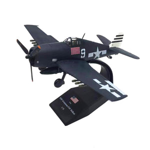 NUOTIE F6F Hellcat 1:72 Scale Model Aircraft Kit, WWII Fighter Model Metal Die-cast Model Aircraft Suitable As Collections Or Airplane Model Gift for Adult