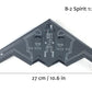 NUOTIE 1/200 Scale USAF B-2 Spirit Stealth and Strategic Bomber Pre-Build Airplane Model Kits Finished Diecast Aircraft Metal Fighter Model Display Collection or Gift