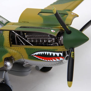 NUOTIE 1/32 P-40 Warhawk Airplane Model American Volunteer Commemorative Edition Flying Tigers Fighter Model Limited Collection Gift