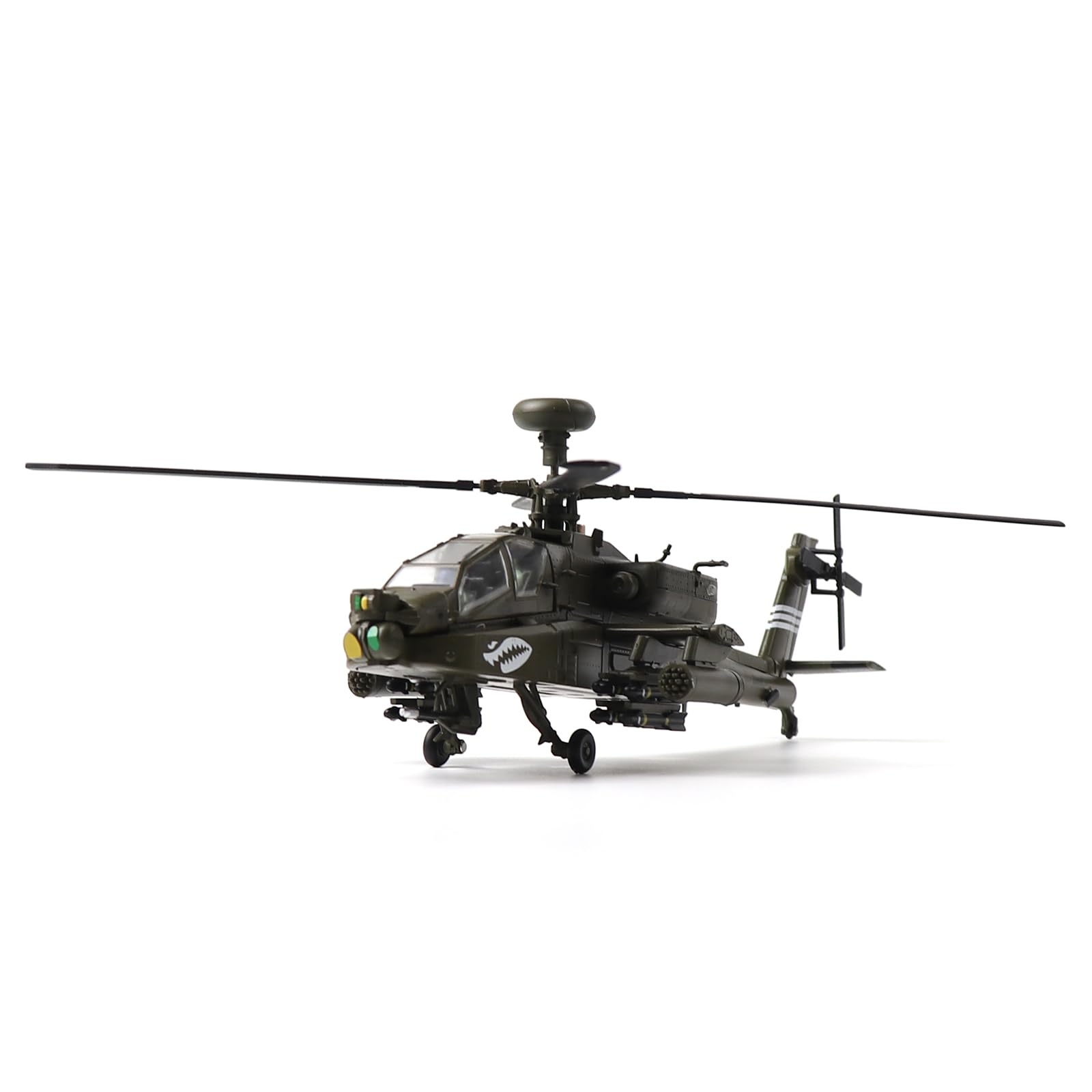 1/72 Scale NUOTIE AH-64A Apache Diecast Metal Model - Military Armed Helicopter