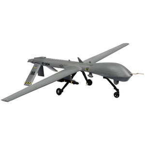 NUOTIE Model MQ-1 Predator grey diecast metal aircraft angled view