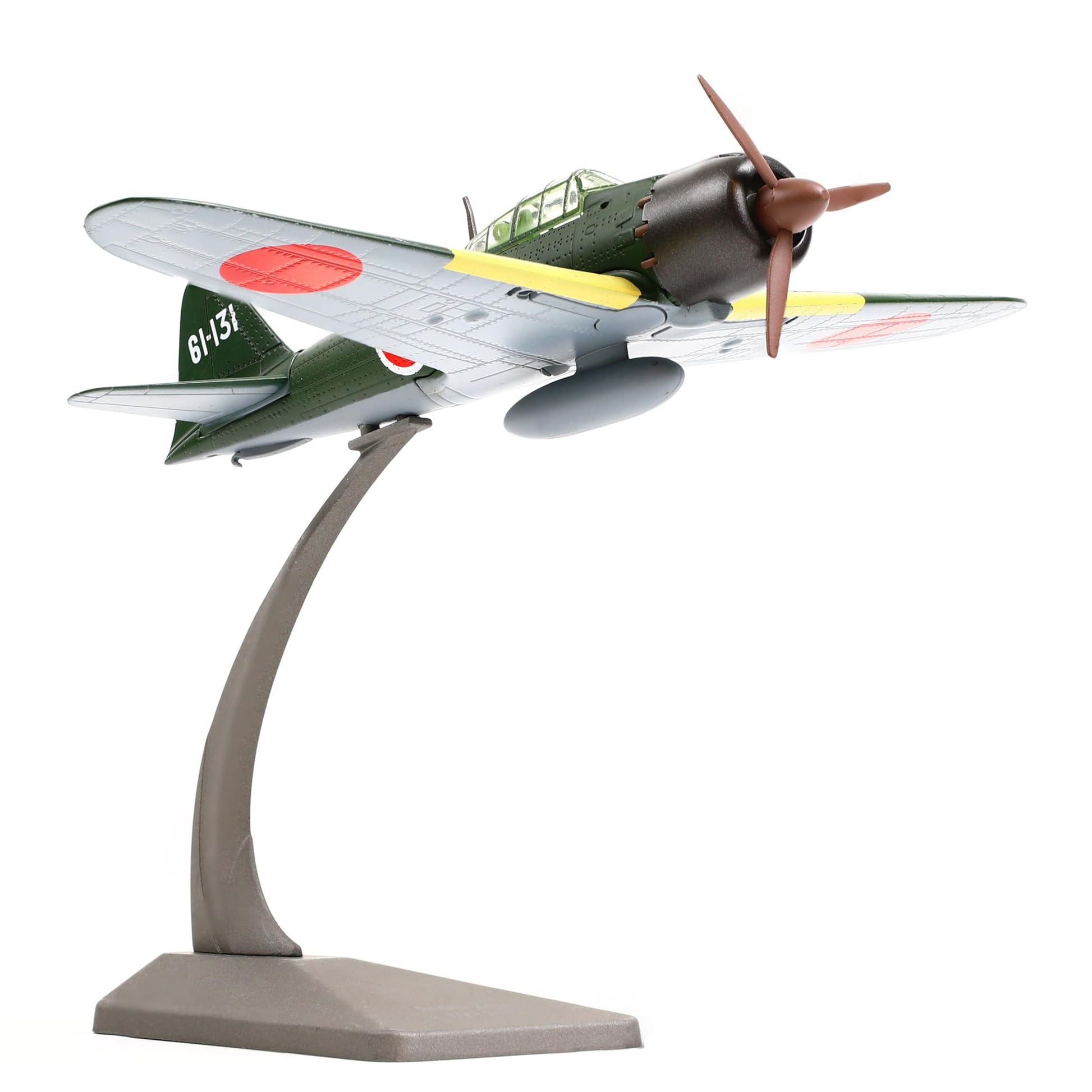 NUOTIE Model A6M5 Zero model in green and red, aircraft side view
