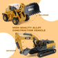 RISOPEN Metal Construction Truck Set for Kids: 3 Diecast Engineering Vehicles with Friction Power