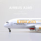 1/160 Airbus A380 Emirates 18 inchs Large Model Diecast Airplane Model Kits with Stand Sky Jumbo Airliner Model Plane Display Collectible Model Kit for Aviation Enthusiast Gift