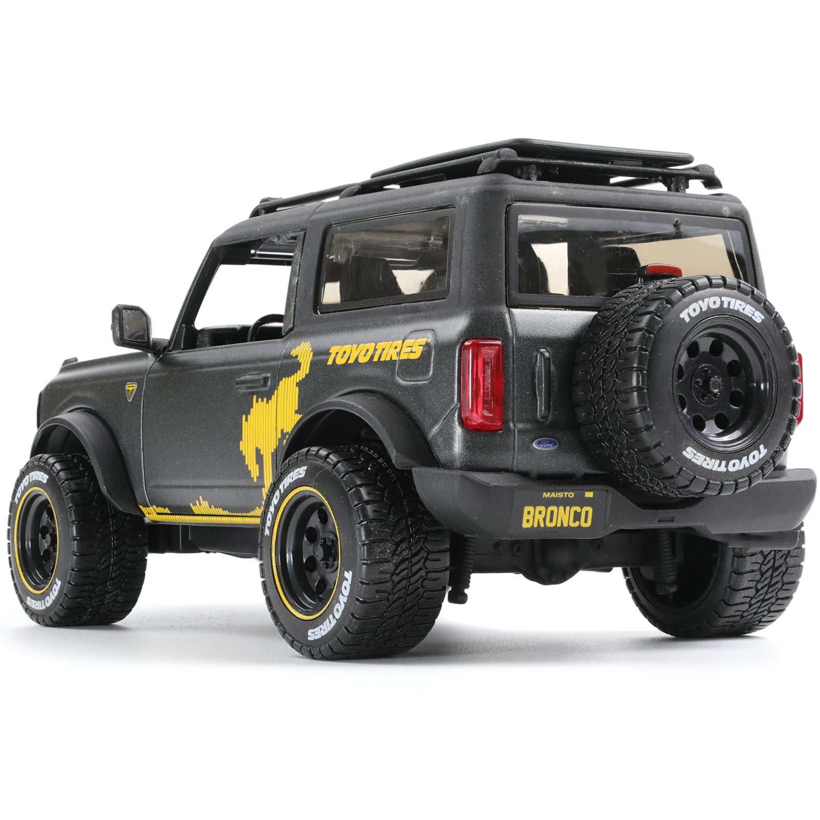 1:24 Die-cast 2021 Ford Bronco Badlands Scale Model Building Kit, MAISTO