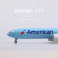 1/150 Boeing 777-300ER AA Airlines 18.5 inchs Large Model Diecast Airplane Model Kits with Stand Airlines Model Display Collectible for Aviation Enthusiast Gift