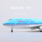 1/160 Boeing 747 Korean Airlines 17 inchs Large Model Diecast Airplane Model Kits with Stand Airlines Model Plane Display Collectible for Aviation Enthusiast Gift