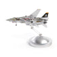 F-14A Tomcat 1/100 Metal Airplane Model Kits with Stand VF-84 Jolly Rogers DieCast Alloy Fighter Model Jet Replica Pre-Build Military Aircraft Collection for Display or Gift