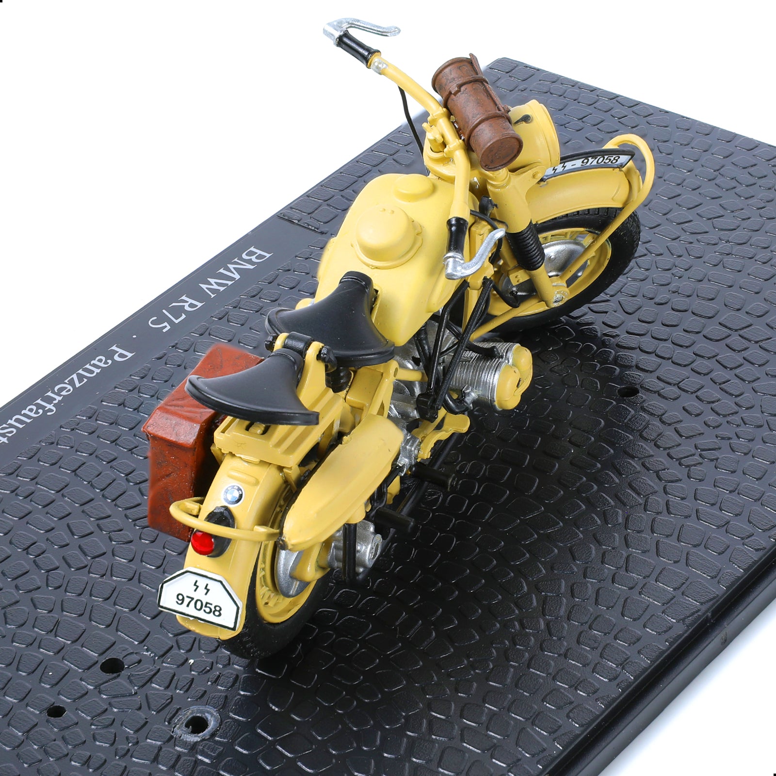 1/24 Die-cast Finished WWII German Military Motorcycle R75 with Panzerfaust 30, BMW