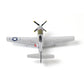 P51-D Mustang 1/72 Metal Airplane Model Kit with Stand WWII Diecast Fighter Model Vintage Prebuild Military Aircraft Collection for Display or Gift (Big Beautiful Doll)