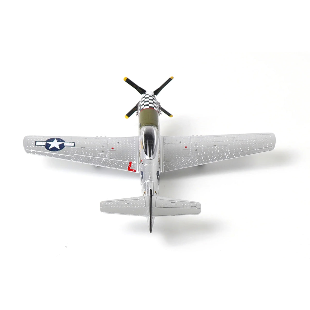 AF1 P-51D Mustang diecast metal model aircraft top view