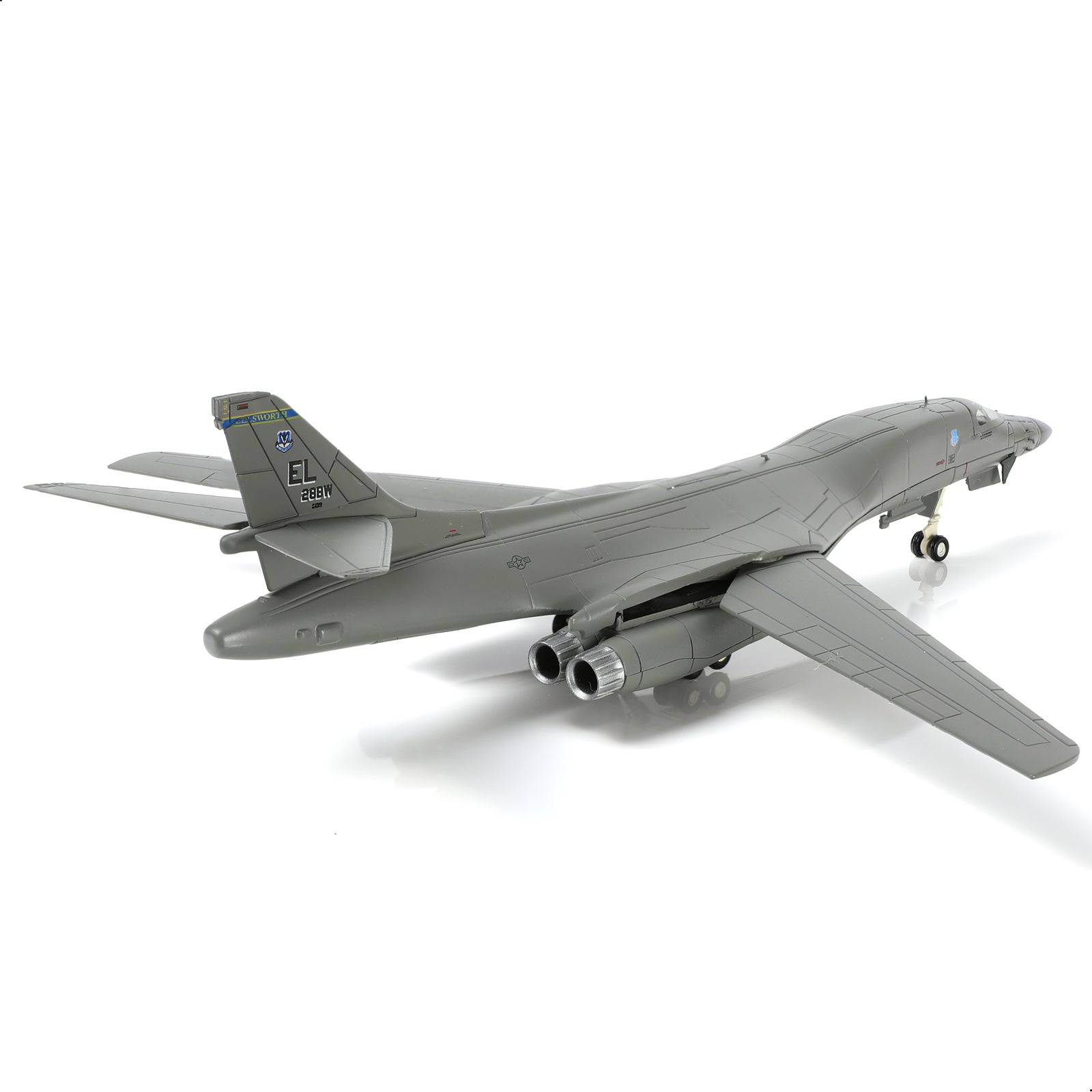 1:200 Diecast Metal B-1B Lancer Strategic Bomber Model - American Air Force Aircraft with Stand