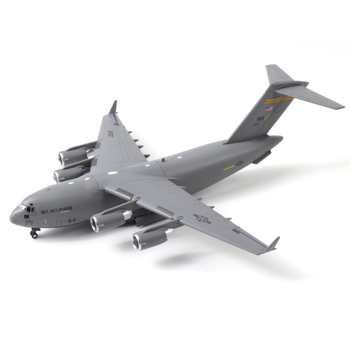 NUOTIE Model C-17 Globemaster III diecast model aircraft top view