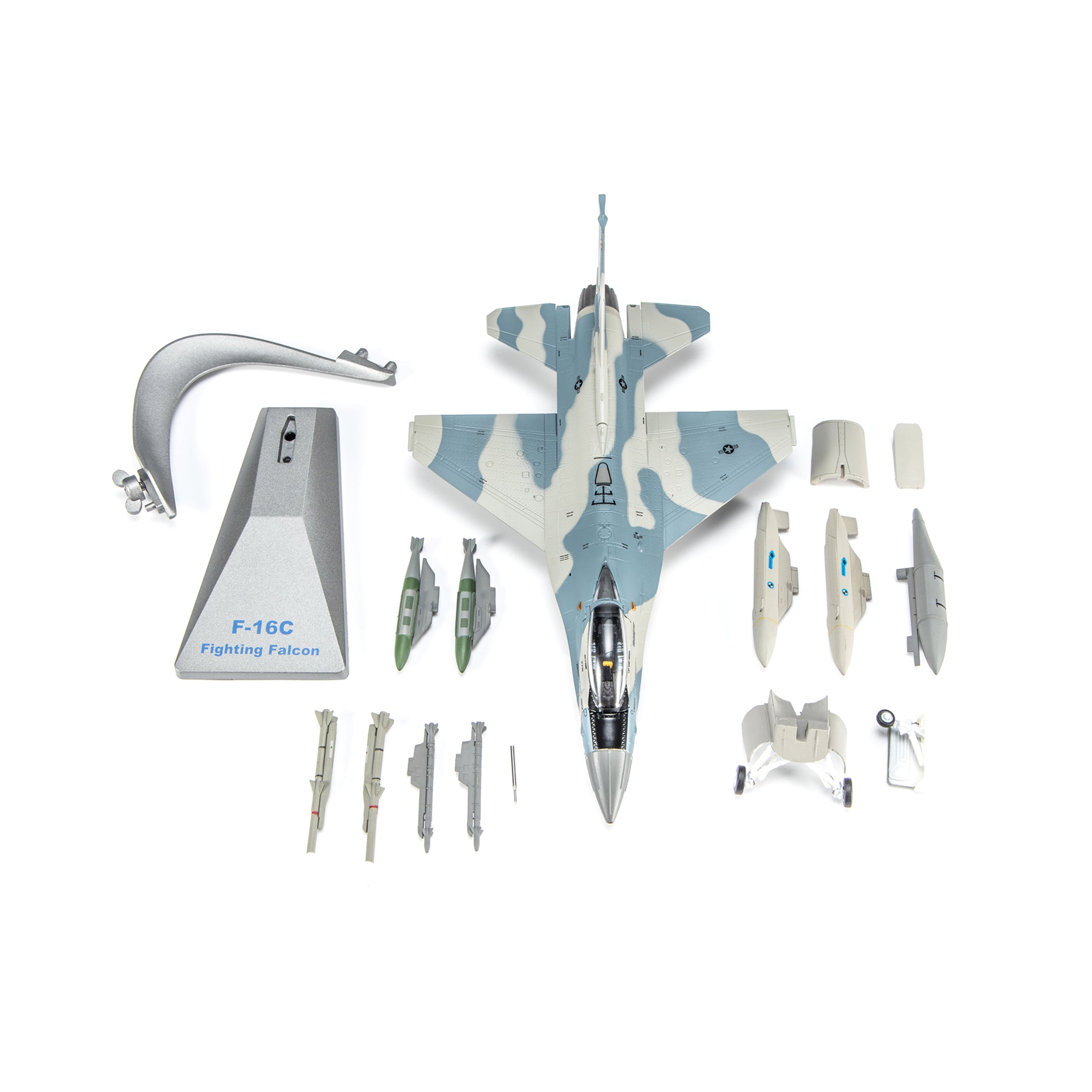 1/72 F-16C Fighting Falcon Diecast Metal Model - USAF Aggressor "1990 Fulcrum" Livery with Stand by NUOTIE