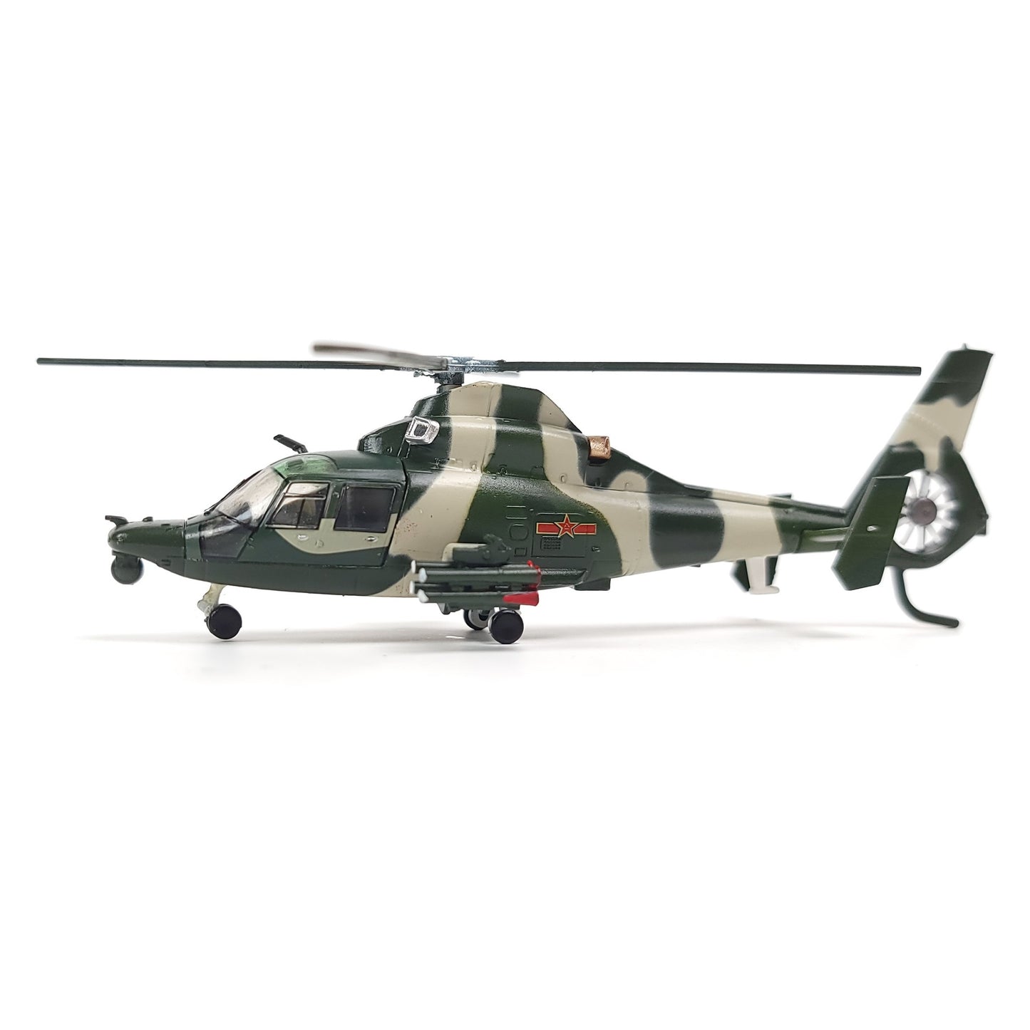 1:100 Dolphin SA365N/N1（Z9）Helicopter Model Kit Gunship Diecast Attack Helicopter Suitable for Collect and Gift