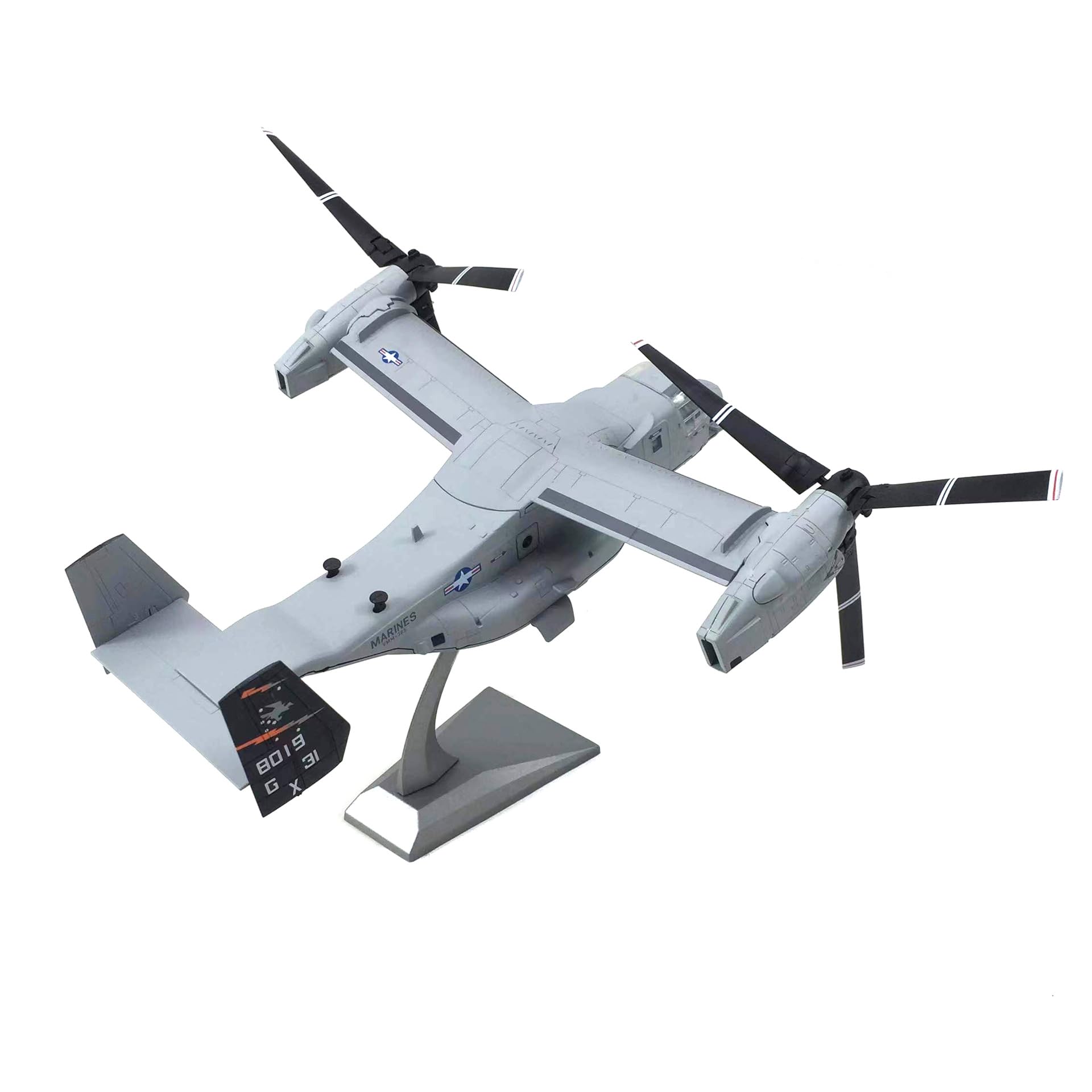 1/72 MV-22 Osprey Diecast Metal Model - US Military Tiltrotor Transport Aircraft with Stand by NUOTIE