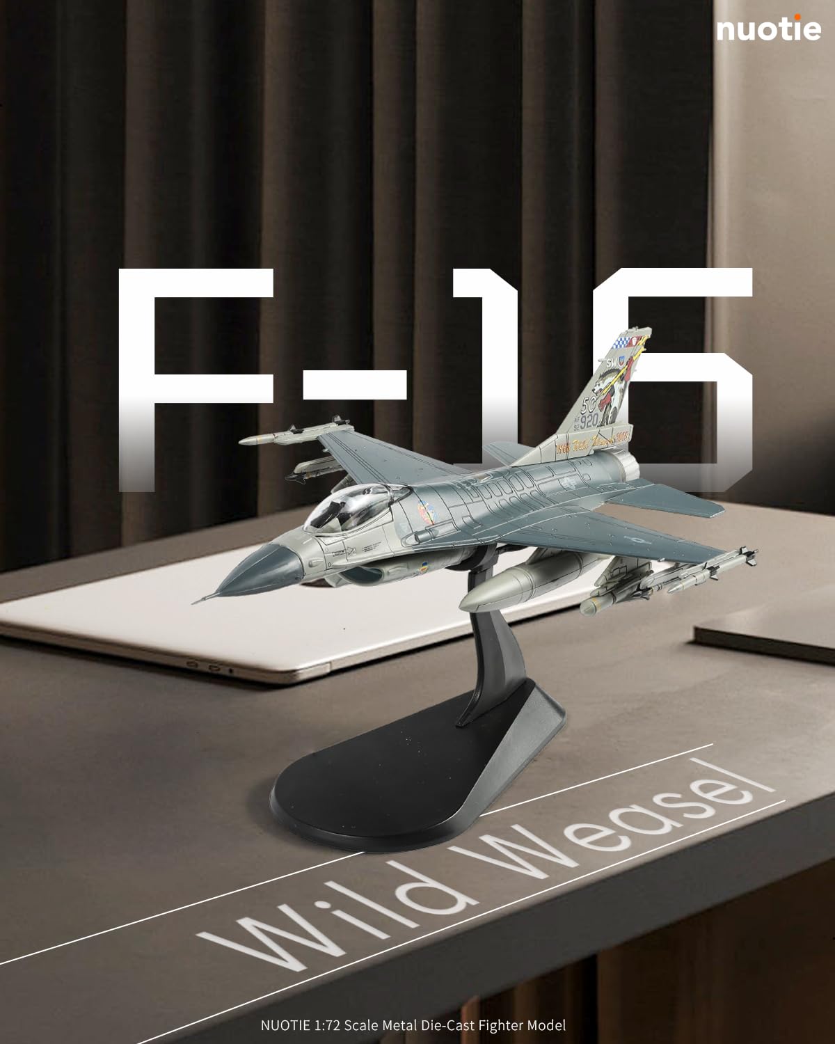 NUOTIE F-16 Fighting Falcon Wild Weasel Diecast Model Airplane