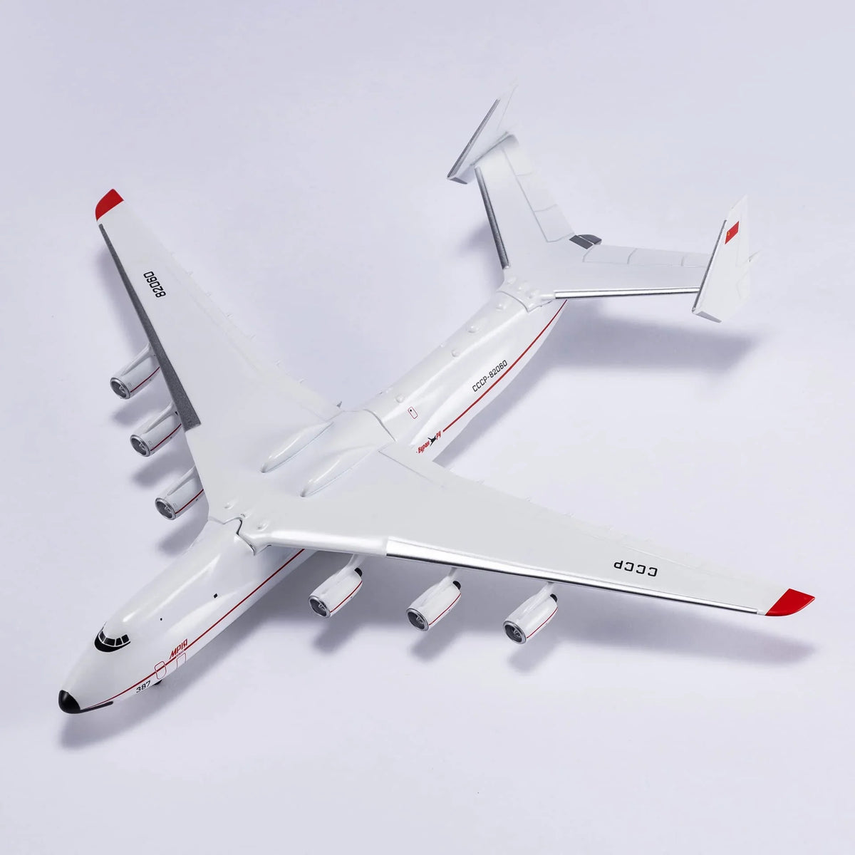 QIYUMOKE Antonov AN-225 Mriya diecast model aircraft top view