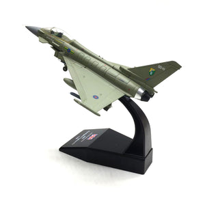 NUOTIE 1/100 Scale Aircraft Model Kit, Eurofighter Typhoon EF-2000 RAF Fighter Model Military-Themed Metal Die-cast Model Airplane, Adult Aircraft Model Kit