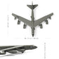 NUOTIE Boeing B-52 Stratofortress diecast metal model aircraft top view