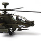 NUOTIE 1/72 Apache AH-64A Armed Helicopter Die-Casting Aircraft Model Armed Helicopter Simulation Airplane Model Alloy Military Finished Product Decoration.