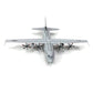 NUOTIE C-130 Hercules 1/200 Scale Diecast Metal Transport Model Kits Pre-Build Replica Military for Display Collection or Gift