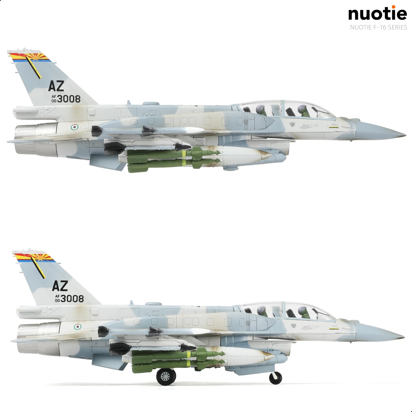 1/72 Scale F-16F Block 60 Diecast Metal Model - UAE Air Force Fighter Jet  (Old &Regular version)