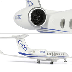 1/67 Gulfstream G650 Private Business Jet Resin Model with Stand (Large Scale)