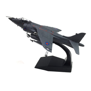 NUOTIE 1/72 Scale Harrier Jet Royal Air Force Fighter Pre-Build Airplane Model Kits Diecast Aircraft Military Display Model Aircraft for Display Collection or Giftn Gifts