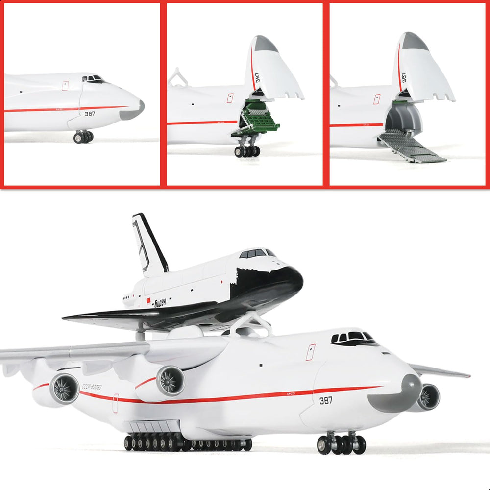 RCESSD Copier Un modèle d'avion 1/400 pour Antonov An-225 AN225 Mriya Navette Spatiale Blizzard échelle moulé sous Pression ABS modèle d'avion Collection de Cadeaux Exquis (Couleur : B RCESSD Copier Un modèle d'avion 1/400 pour Antonov An-225 AN225 Mriya Navette Spatiale Blizzard échelle moulé sous Pression ABS modèle d'avion Collection de Cadeaux Exquis (Couleur : B